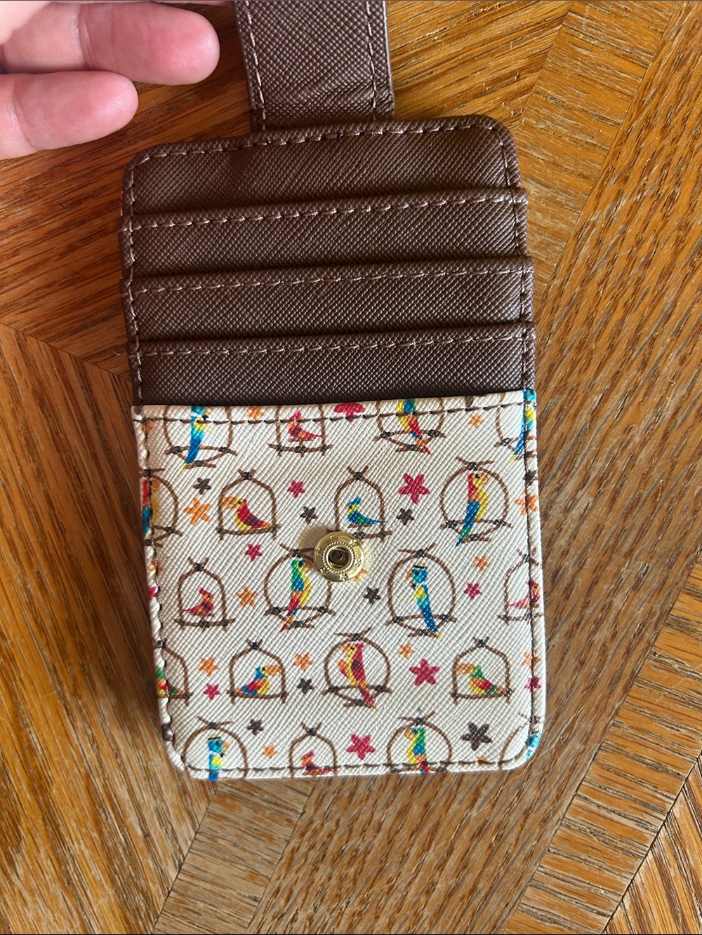Disney Tiki Room Parrot Card Holder - Brown Trim - Picture 2 of 3